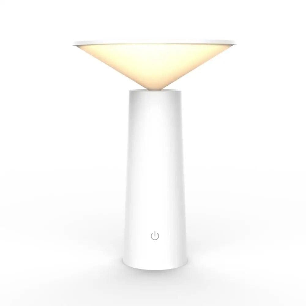 Verthara 360° Rotatable Head Portable Rechargeable Table Lamps White
