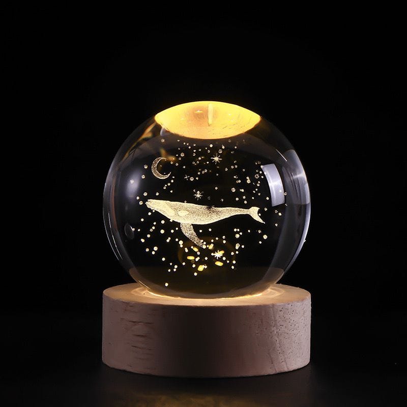 Verthara 3D Crystal Balls LED Light Whale
