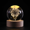 Verthara 3D Crystal Balls LED Light Lucky Charm