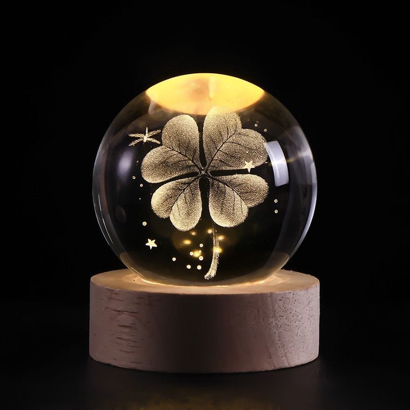 Verthara 3D Crystal Balls LED Light Lucky Charm
