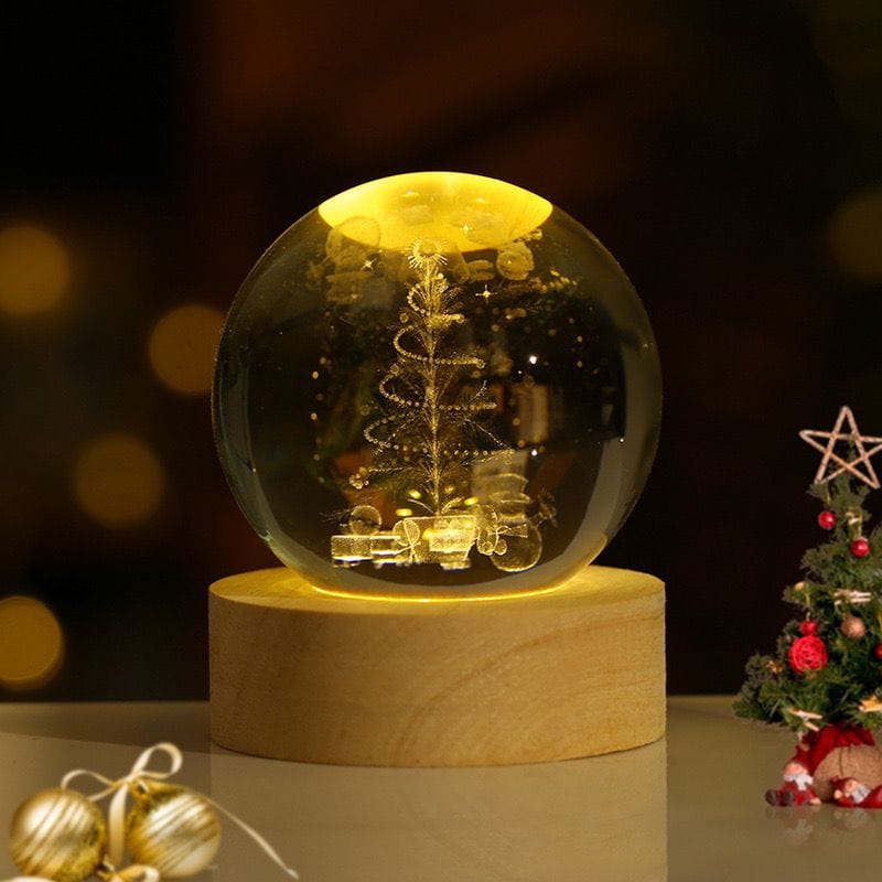 Verthara 3D Crystal Balls LED Light Christmas Tree