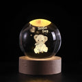 Verthara 3D Crystal Balls LED Light Teddy Bear