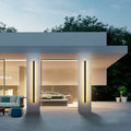 Verthara Aluminum Backlit Modern Wall Lamp