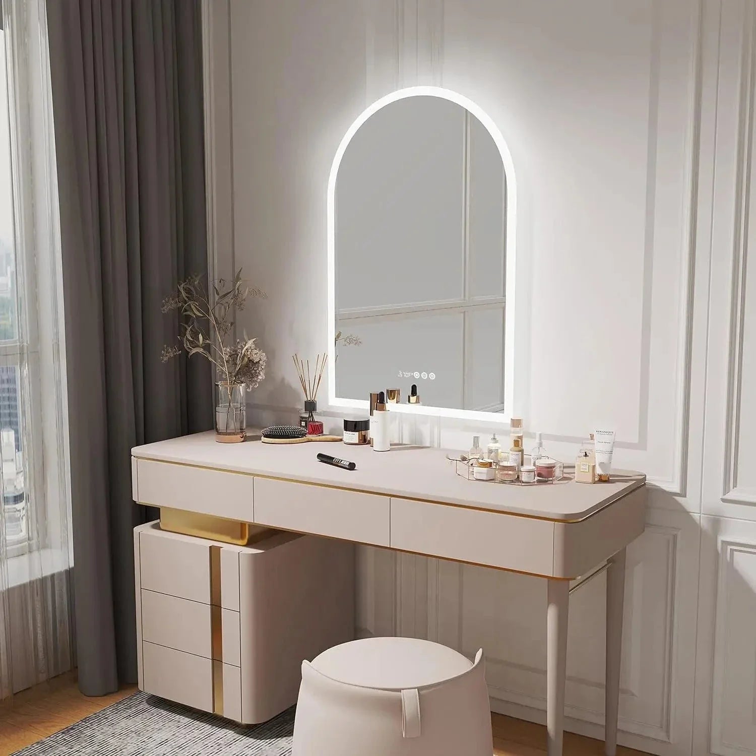 Verthara Backlit Smart LED Bathroom Mirror Light Grey