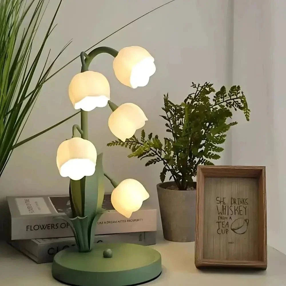 Verthara Bell Orchid LED Table Lamp