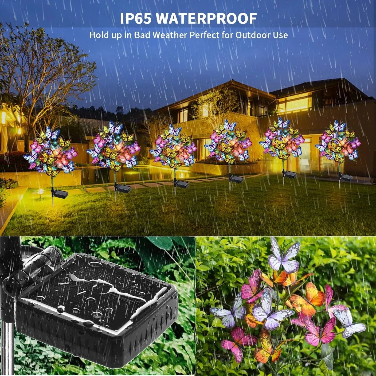 Verthara Butterfly Solar Garden Light