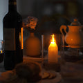 Verthara Candle Glow LED Rechargeable Table Lamp