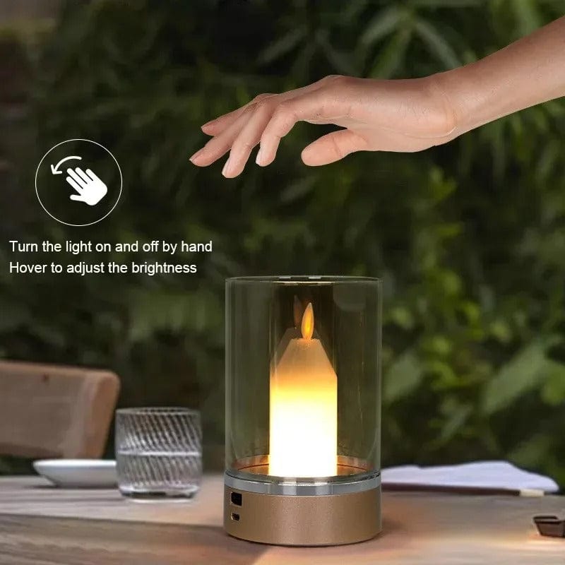 Verthara Candle Glow LED Rechargeable Table Lamp