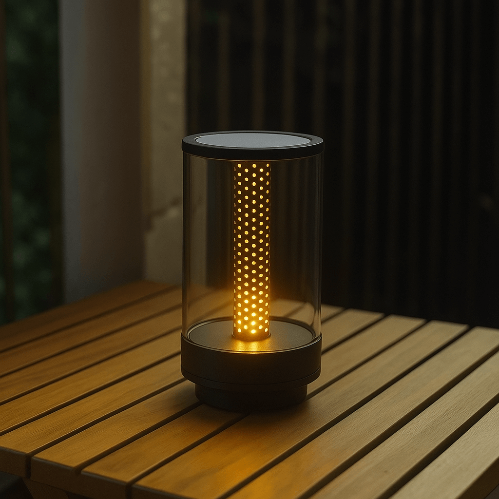 Verthara Candlelight Atmosphere Desk Lamp Black
