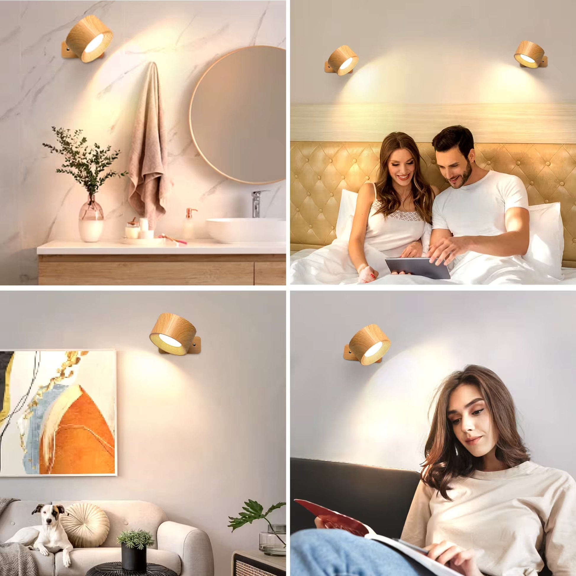 Verthara Cordless Wall Lamp - Battery Operated Light - Ambilume