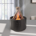 Verthara Cozy Campfire Design Bonfire Humidifie Black