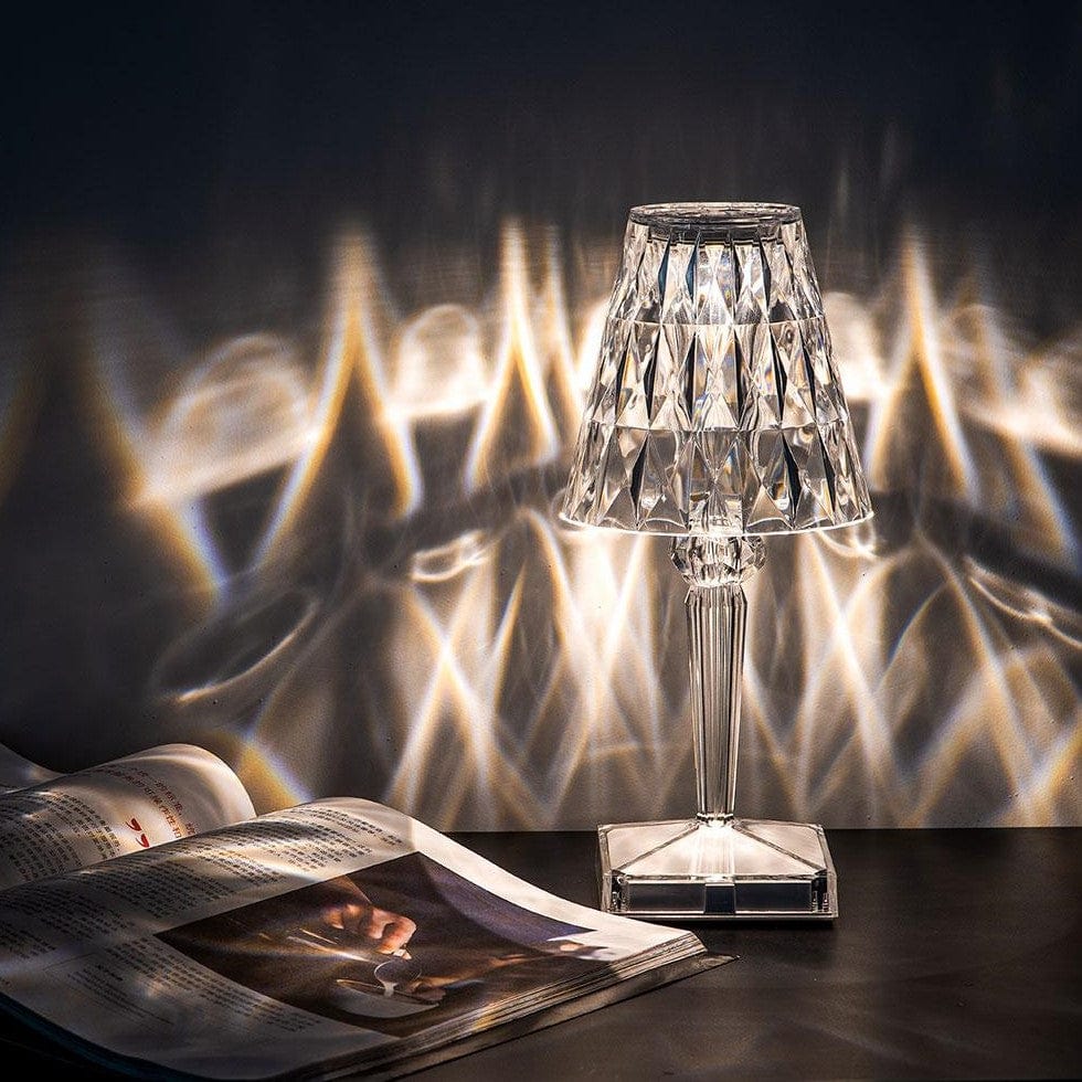 Verthara Crystal Rechargeable Table Lamp