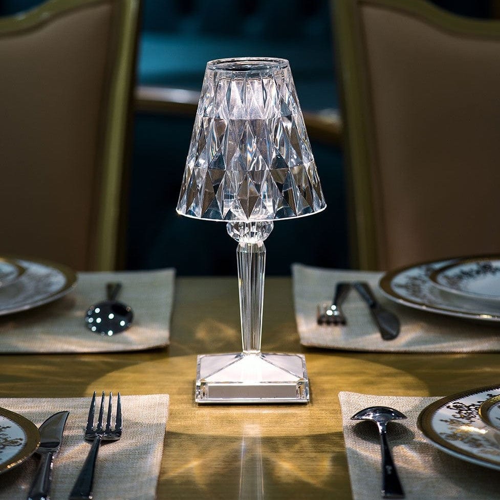 Verthara Crystal Rechargeable Table Lamp
