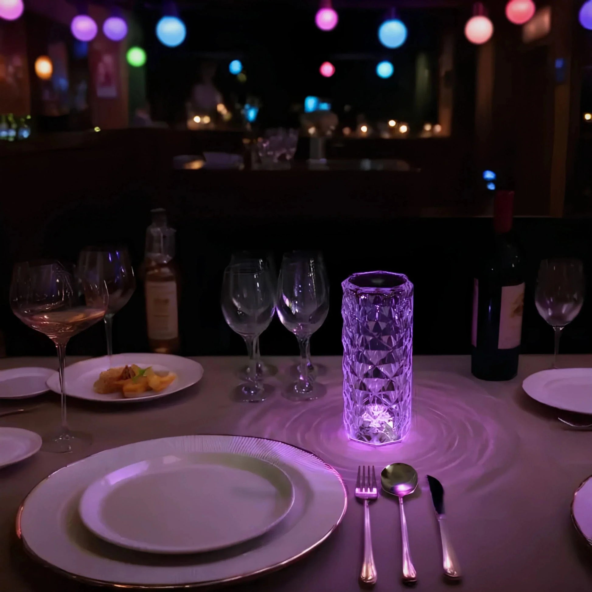Verthara Crystal Touch Elegant Rechargeable Table Lamp