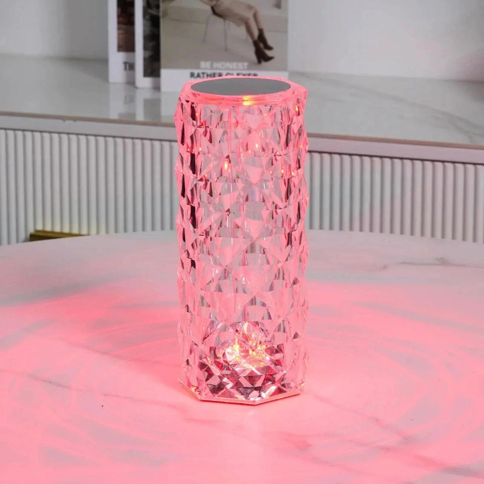 Verthara Crystal Touch Elegant Rechargeable Table Lamp