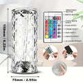Verthara Crystal Touch Elegant Rechargeable Table Lamp
