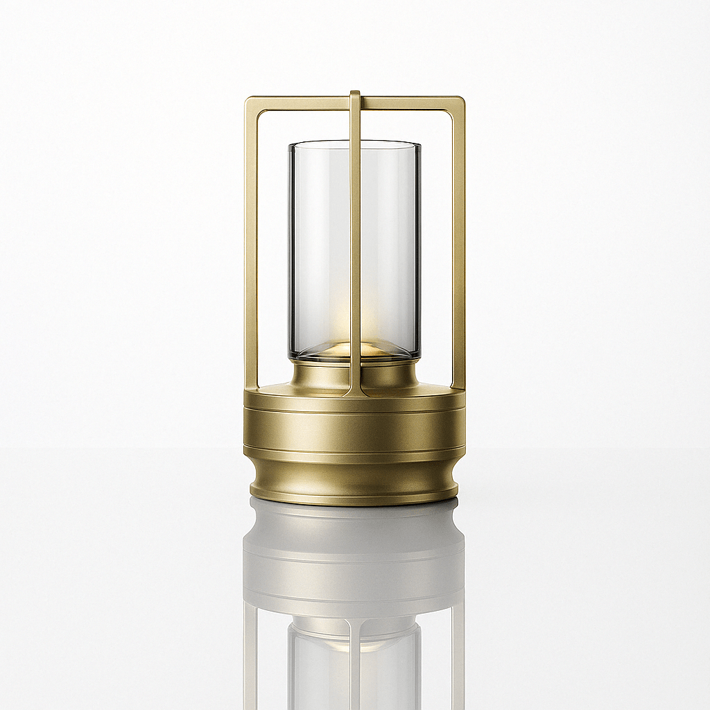 Verthara Crystal Touch Rechargable Table Lamp Gold