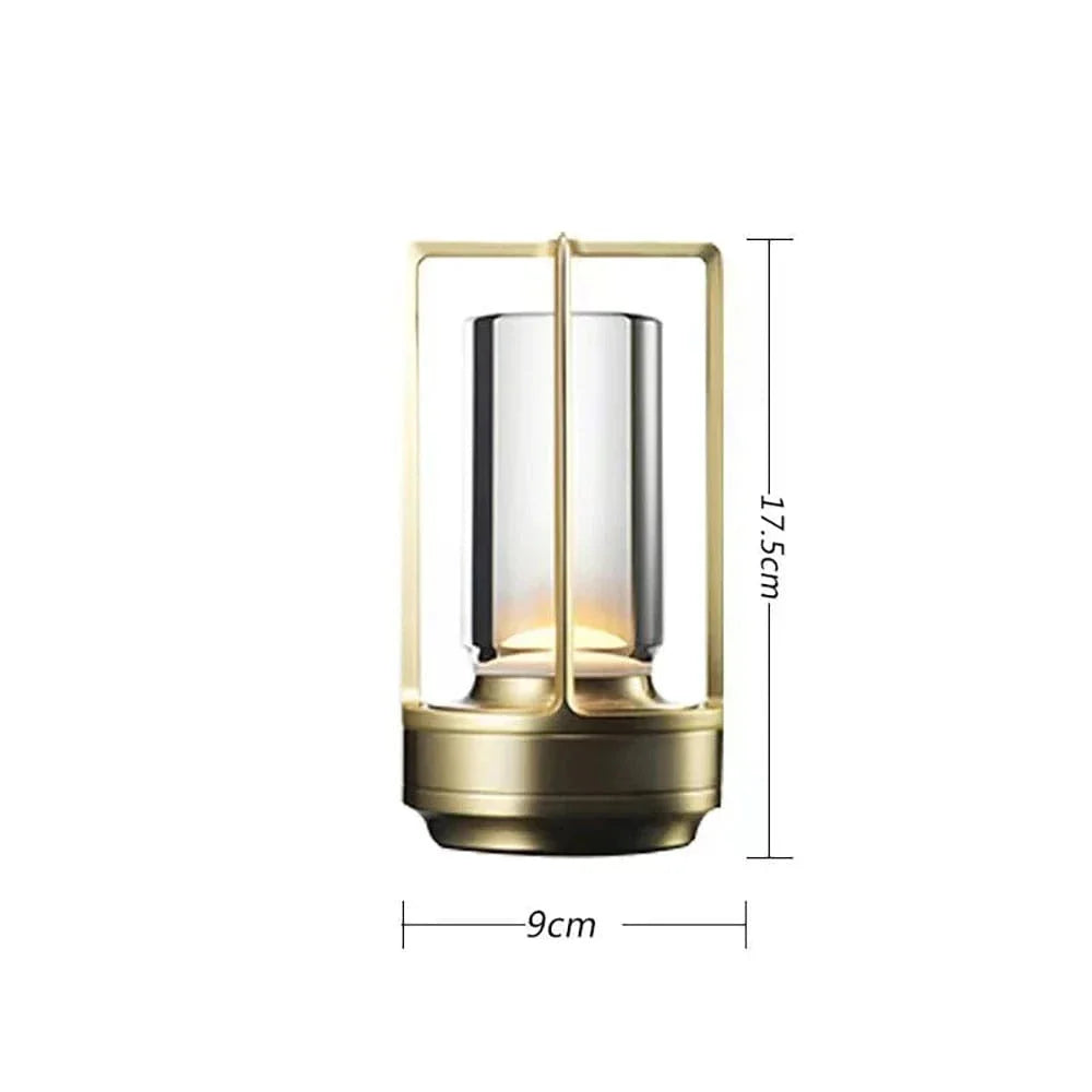 Verthara Crystal Touch Rechargable Table Lamp