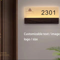 Verthara Custom LED Door Number Light - Illuminated - Modern Design - High-Quality Acrylic - Easy Mounting - Bright Visibility - Ideal For Hotels