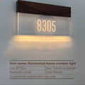 Verthara Custom LED Door Number Light - Illuminated - Modern Design - High-Quality Acrylic - Easy Mounting - Bright Visibility - Ideal For Hotels