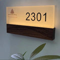 Verthara Custom LED Door Number Light - Illuminated - Modern Design - High-Quality Acrylic - Easy Mounting - Bright Visibility - Ideal For Hotels 6000K / Frosted lampshade