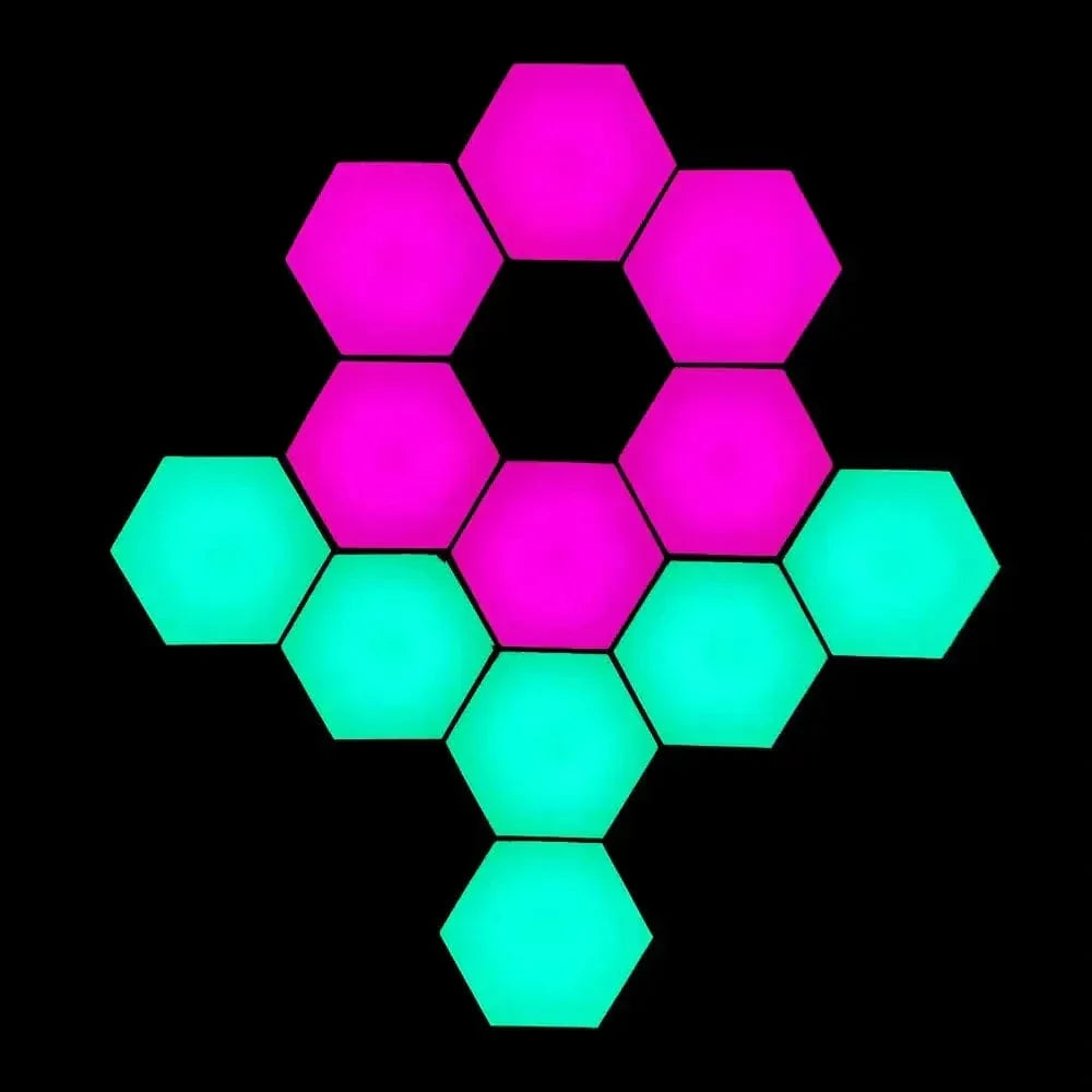 Verthara Customisable LED Hexagon Wall Lights