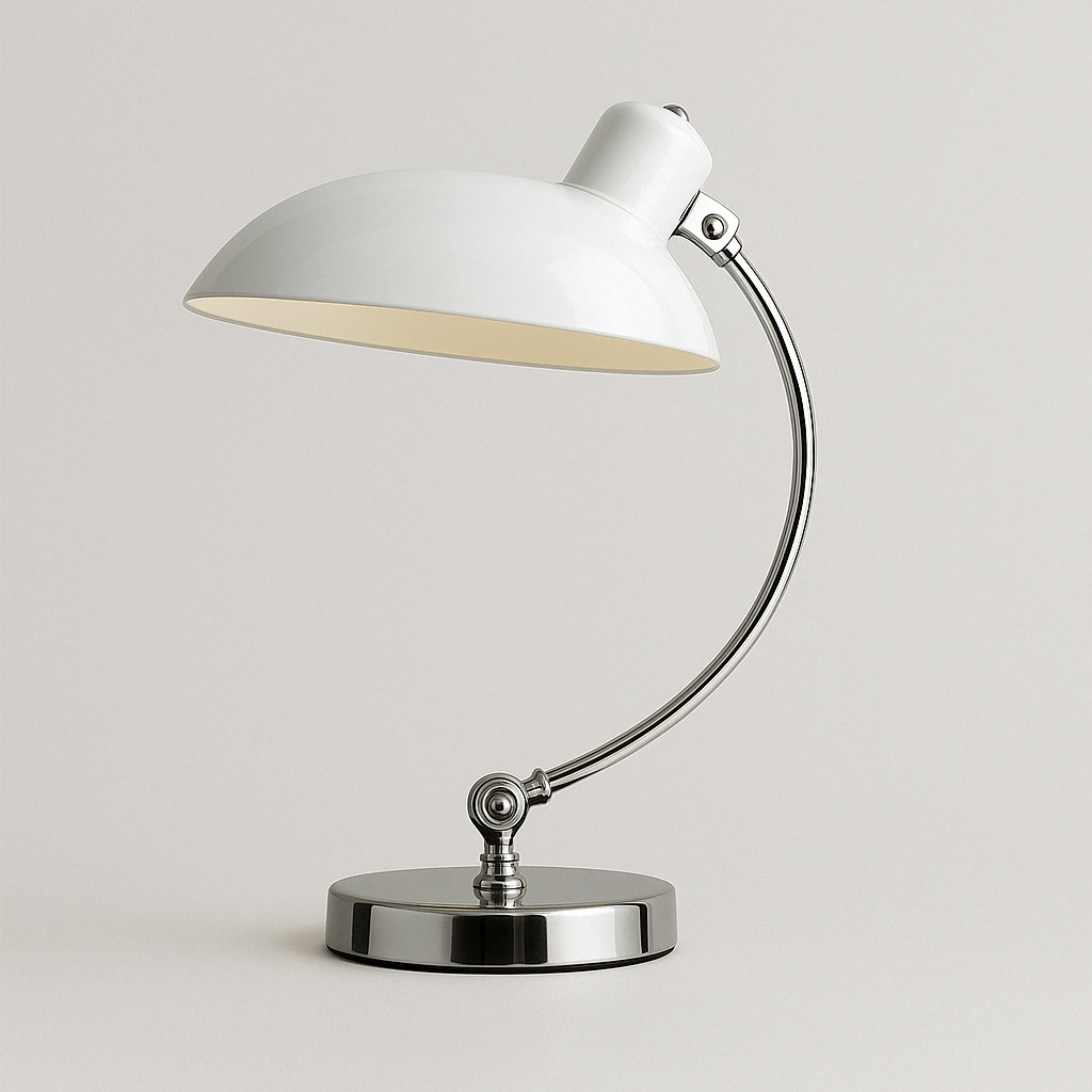 Verthara Denmark Table Lamp - Vintage Bauhaus Design White / Three color dimming