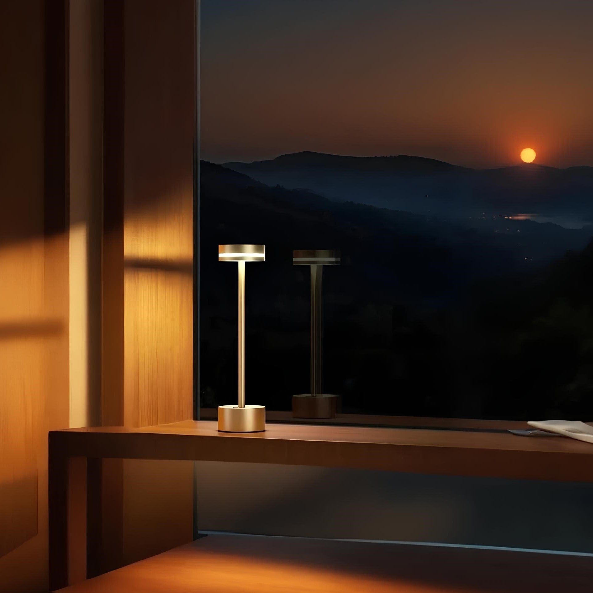 Verthara Elegance Cordless & Rechargeable Table Lamp Gold