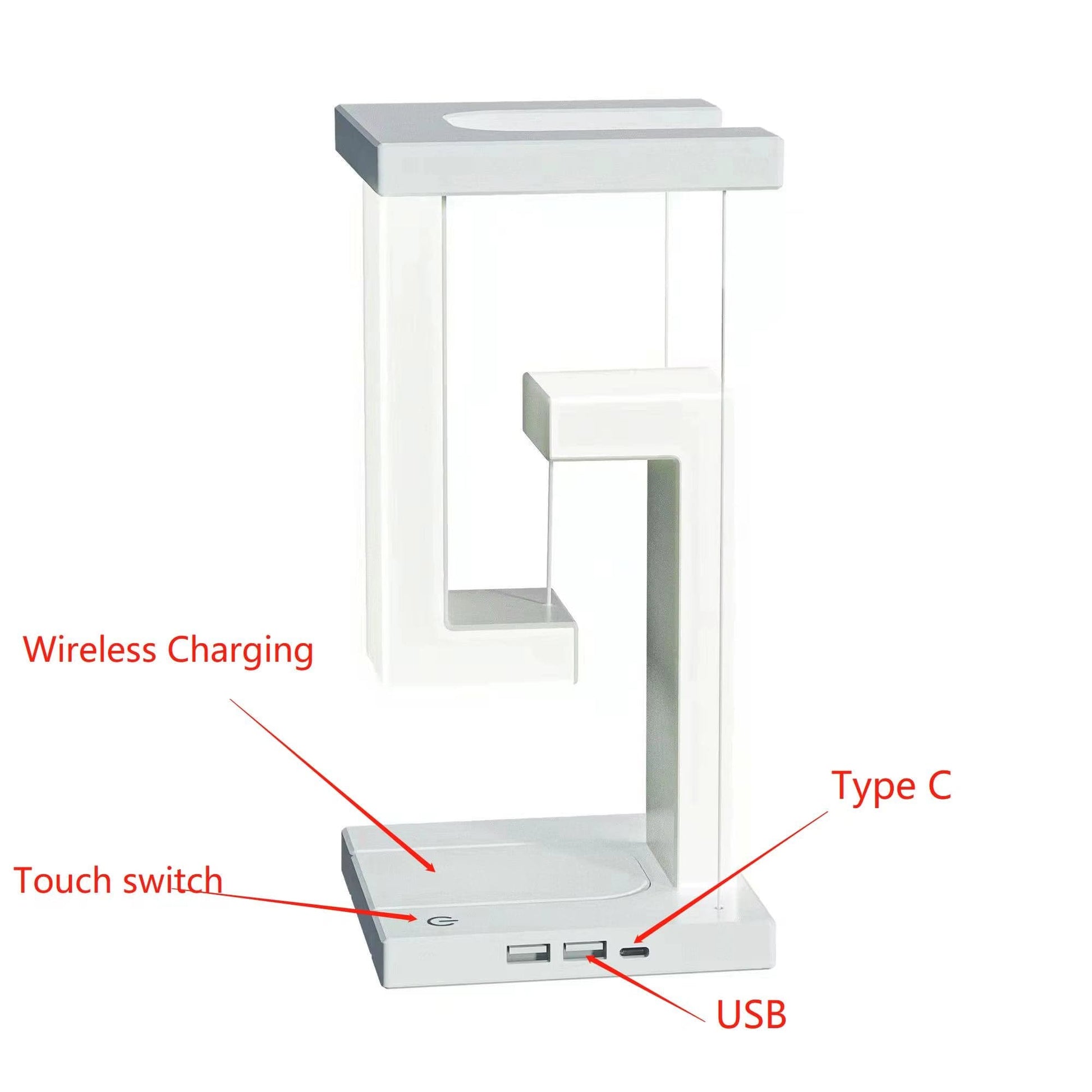 Verthara Floating LED Night Light with Wireless Charger