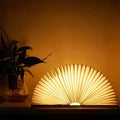 Verthara Foldable LED Book Lamp Black Walnut Book - Medium