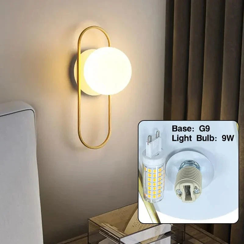 Verthara Frosted Glass LED Wall Lights