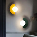 Verthara Frosted Globe Wrought Iron Wall Light