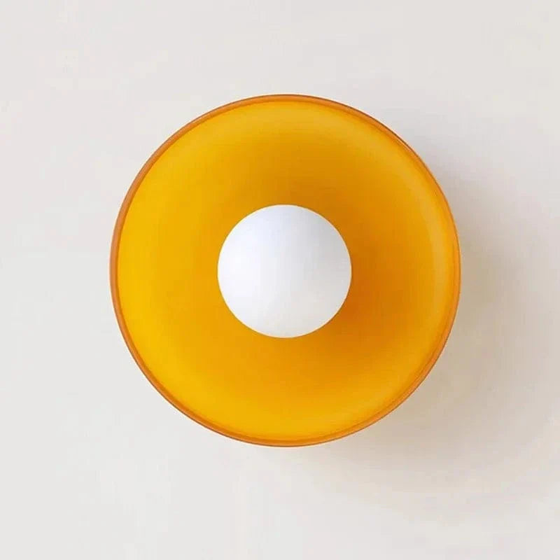 Verthara Glass Ceiling & Wall Lamps Orange / warm light