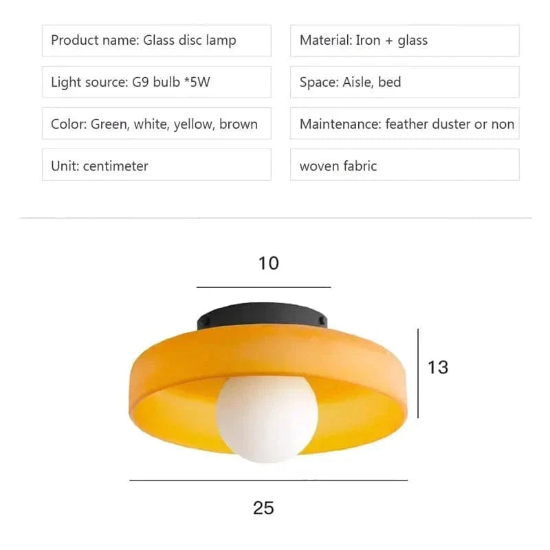 Verthara Glass Ceiling & Wall Lamps