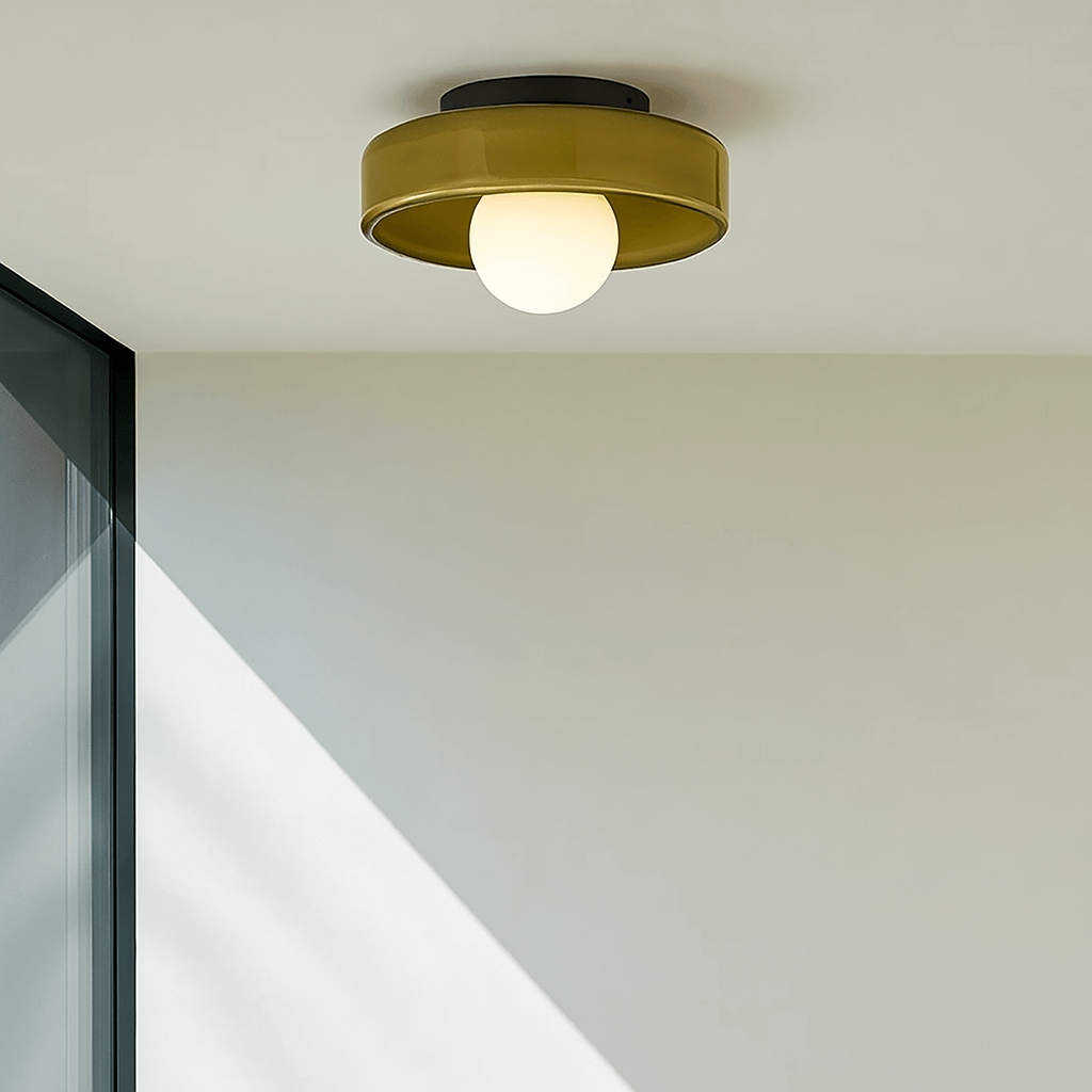 Verthara Glass Ceiling & Wall Lamps Green / White light