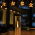 Verthara Glass Tube Design Rechargeable Table Lamp