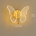 Verthara Golden LED Butterfly Pendant Light