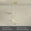 Verthara Golden LED Butterfly Pendant Light