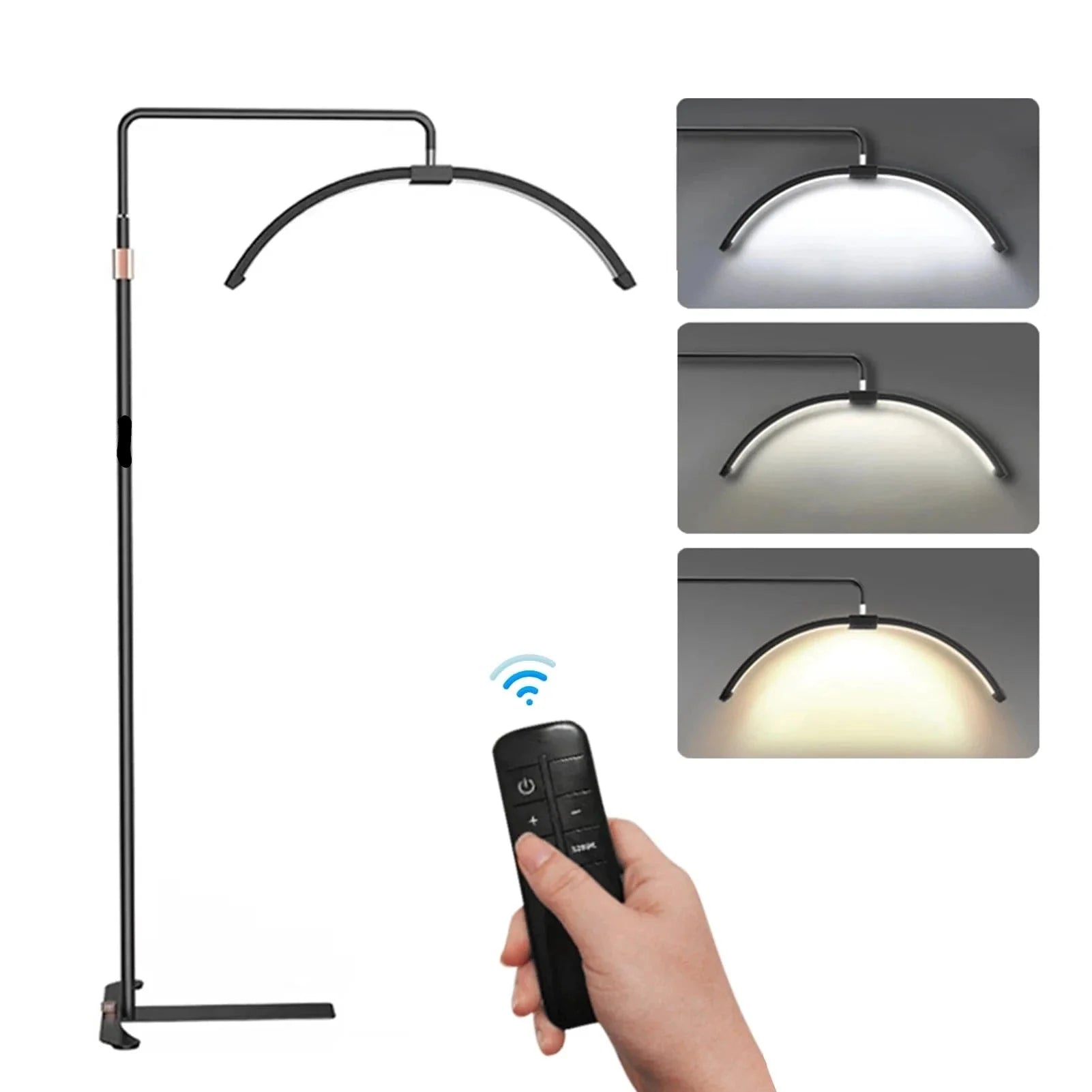 Verthara Half-Moon LED Floor Lamp