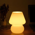 Verthara Hand-Blown Glass Mushroom Table Lamp