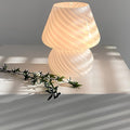 Verthara Hand-Blown Glass Mushroom Table Lamp