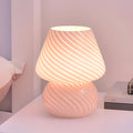 Verthara Hand-Blown Glass Mushroom Table Lamp