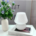 Verthara Hand-Blown Glass Mushroom Table Lamp