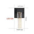 Verthara IP65 Waterproof Modern Outdoor Wall Light – Aluminum Exterior Wall Lantern for Garden and Balcony