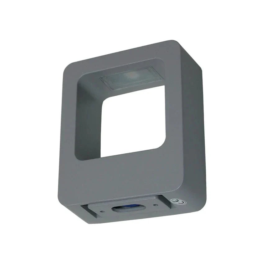 Verthara IP65 Waterproof Outdoor Wall Light – Modern Design - Up and Down Glow - Black/Gray - Ideal for Garden and Patio Illumination Warm White 3000K / Gray Body / 12W