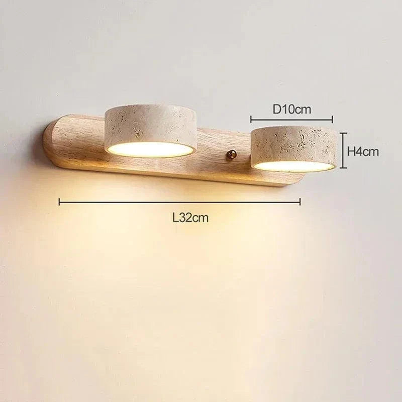 Verthara Japanese Wabi Sabi LED Wall Light