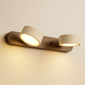 Verthara Japanese Wabi Sabi LED Wall Light Walnut Color