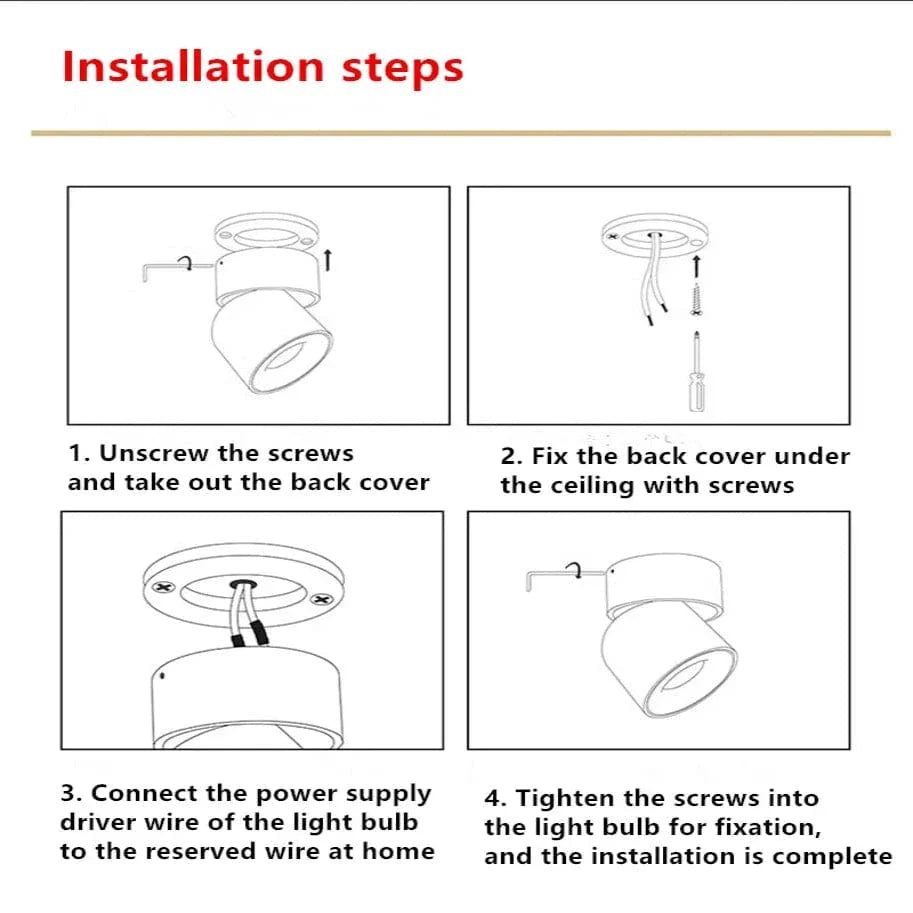 Verthara LED Ceiling Spotlights Macaron