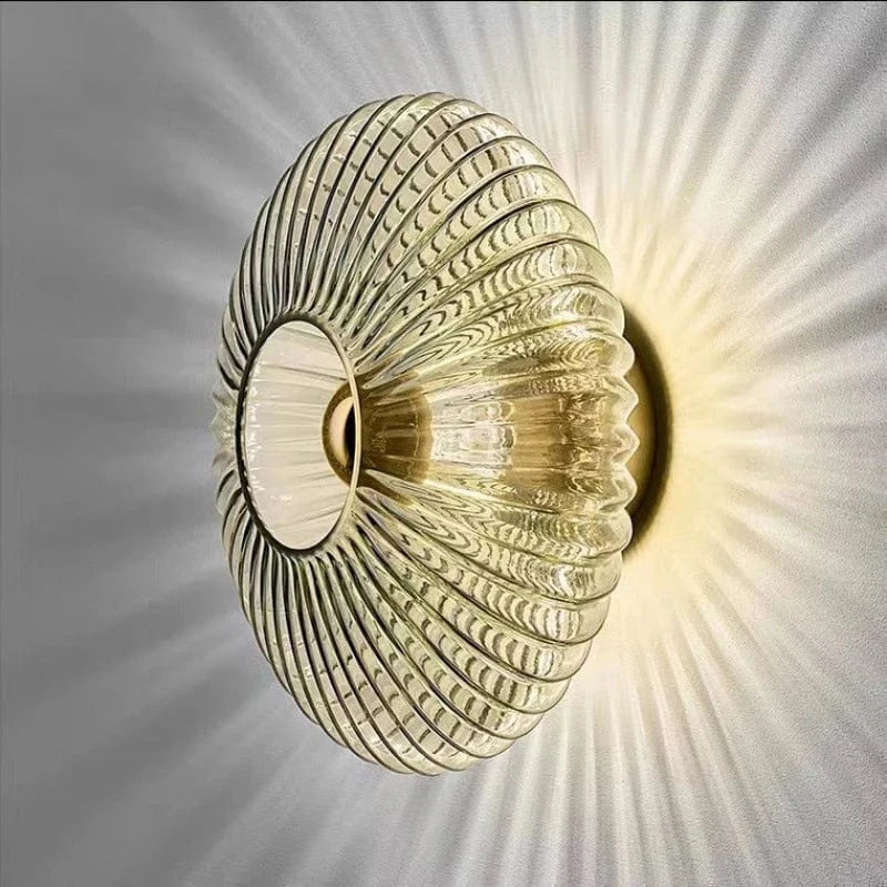 Verthara LED Glass Wall Sconce Smoke Grey / Warm white