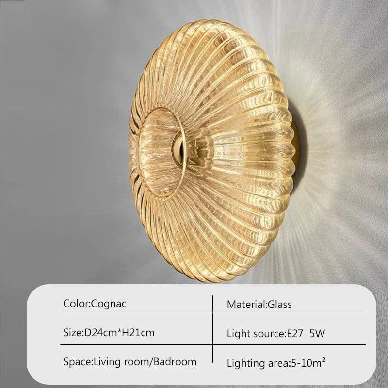Verthara LED Glass Wall Sconce